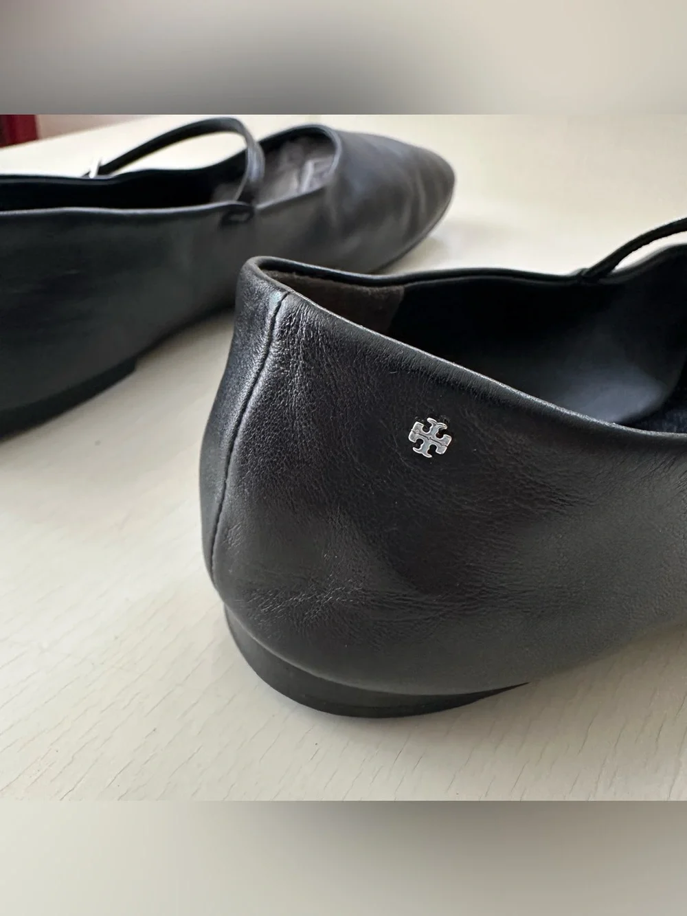 Tory Burch Black Mary Jane Ballet Flats Sz 9.5